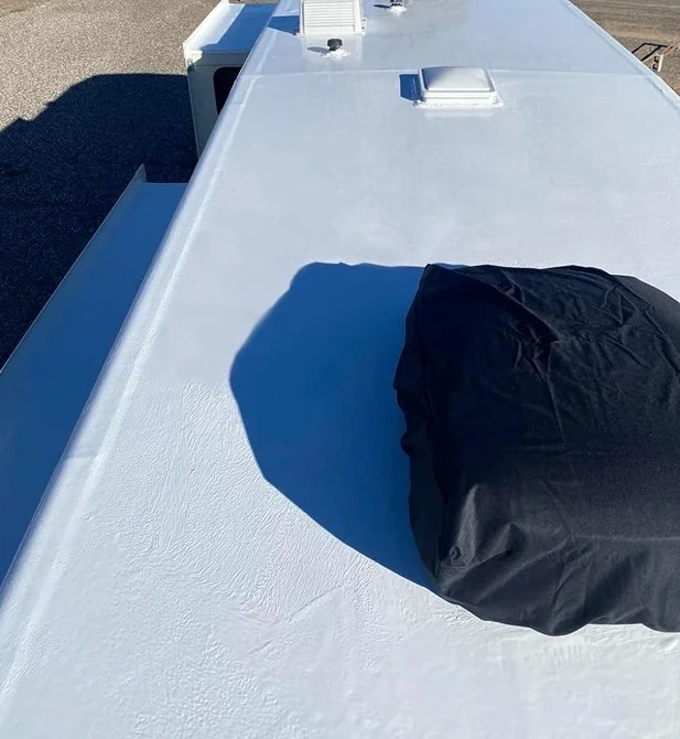 RV roof sealing after — RV roof coating by Prime Softwash in St. Johns County, FL