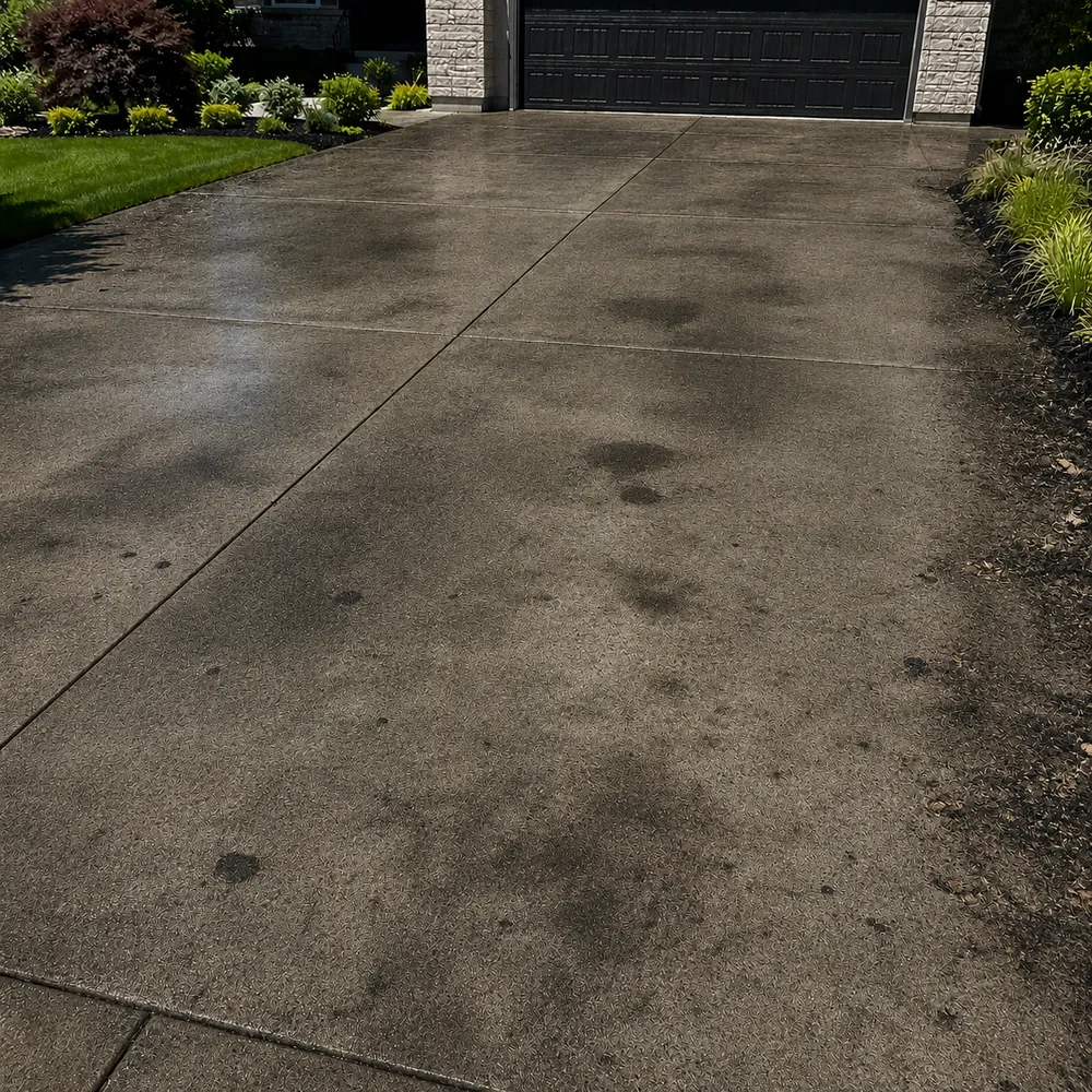 Concrete Cleaning before soft washing by Prime Softwash in St. Johns County, FL