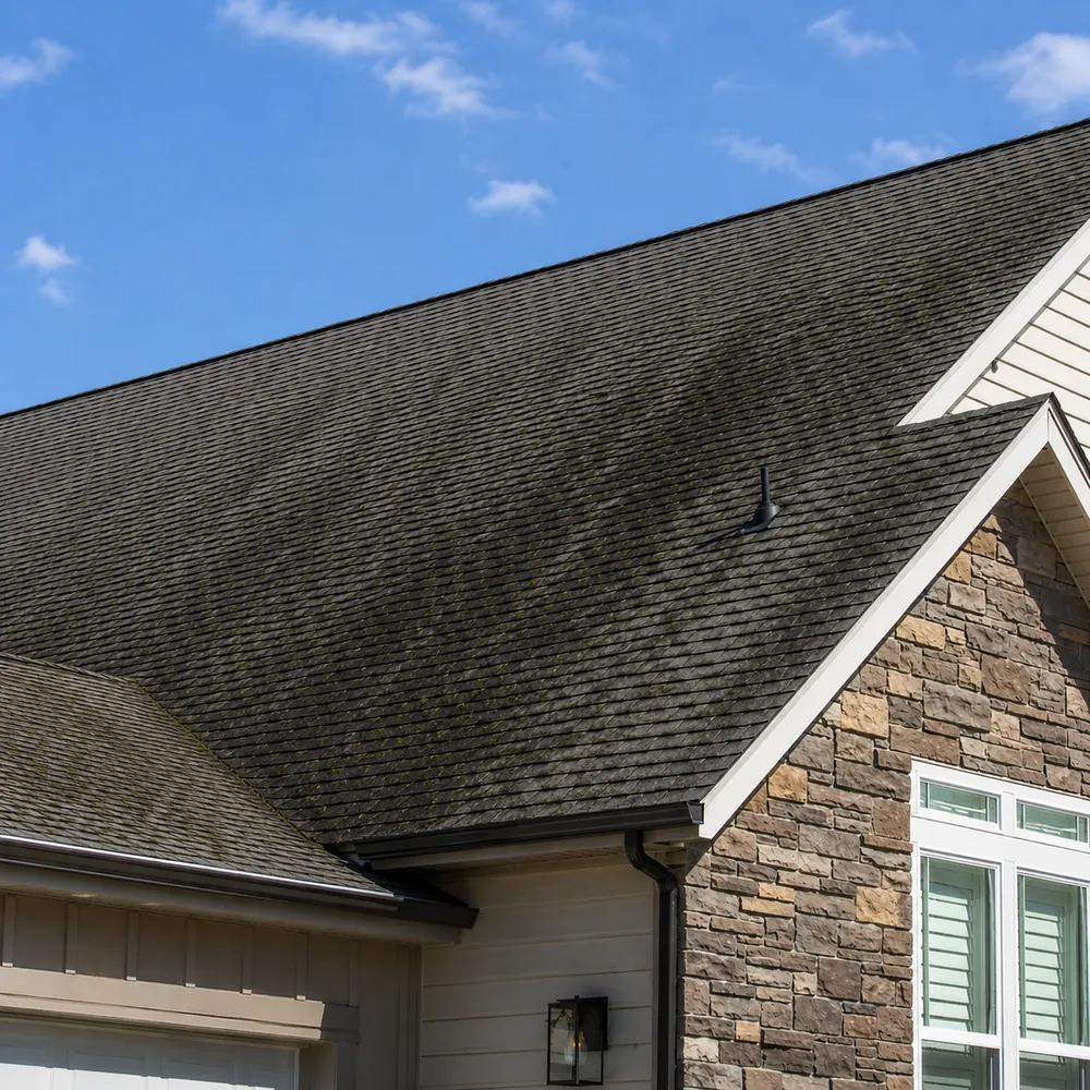 Roof Cleaning before by Prime Softwash