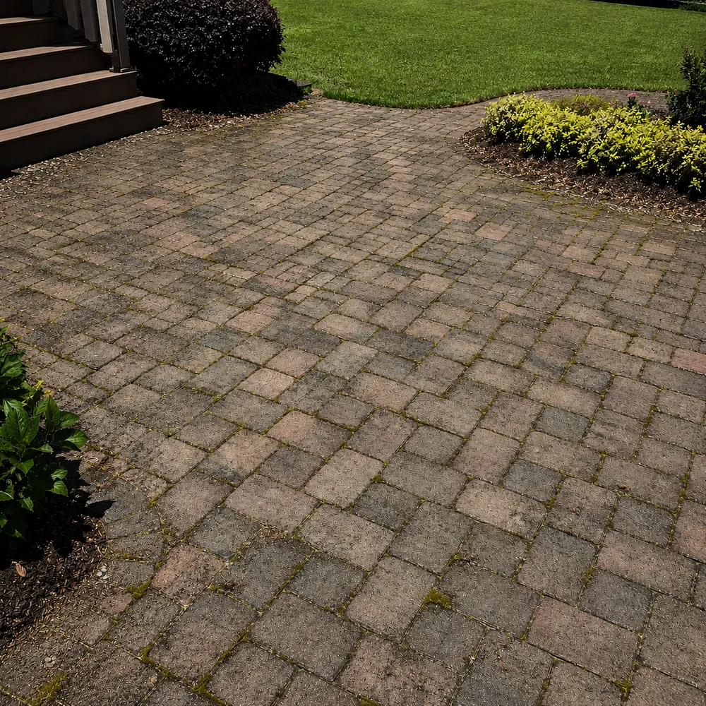 Paver Sealing before soft washing by Prime Softwash in St. Johns County, FL